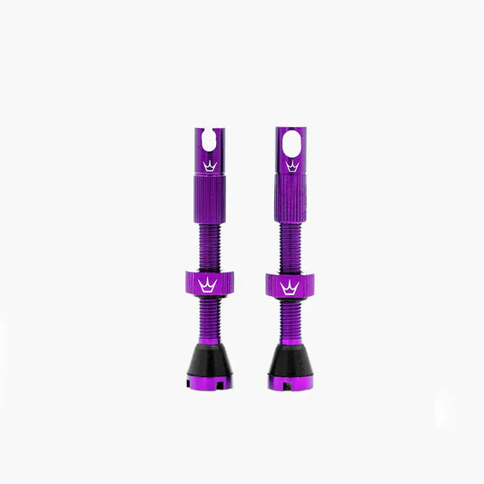 Peatys x Chris King Tubeless Valves - 80mm Violet