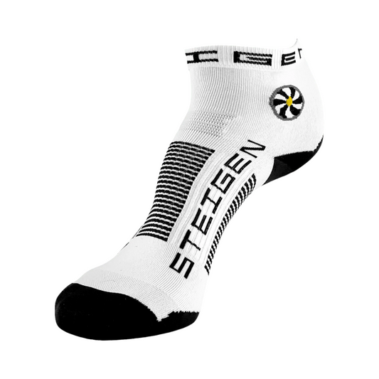 Steigen 1/4 Length Performance Socks - White