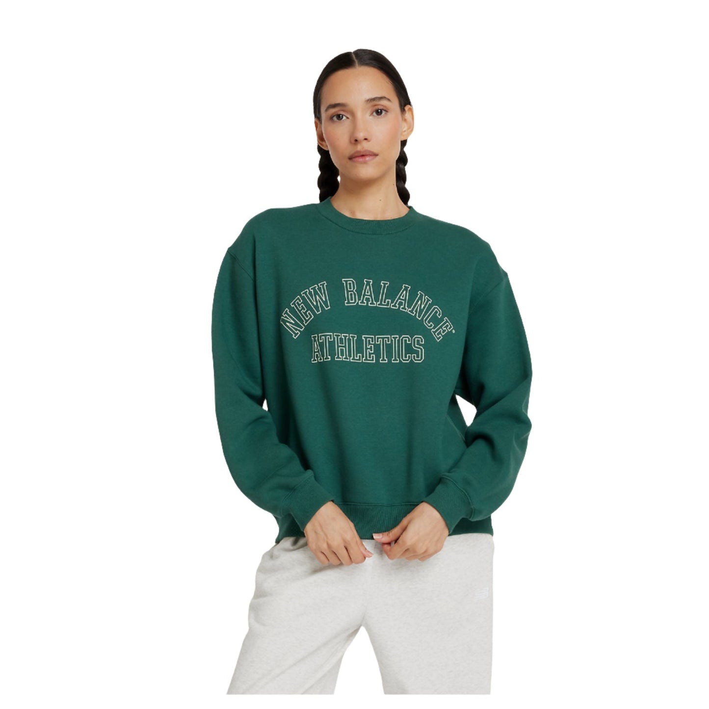 New Balance Graphic Fleece Crew Women's Sweatshirt - Green