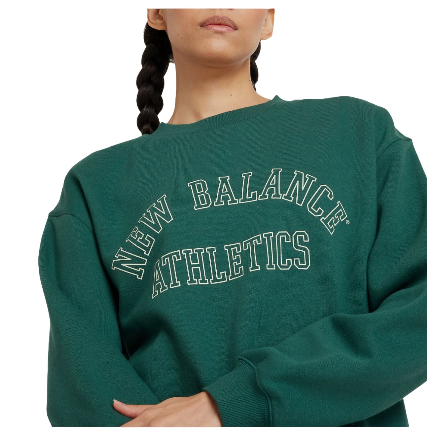 New Balance Graphic Fleece Crew Women's Sweatshirt - Green