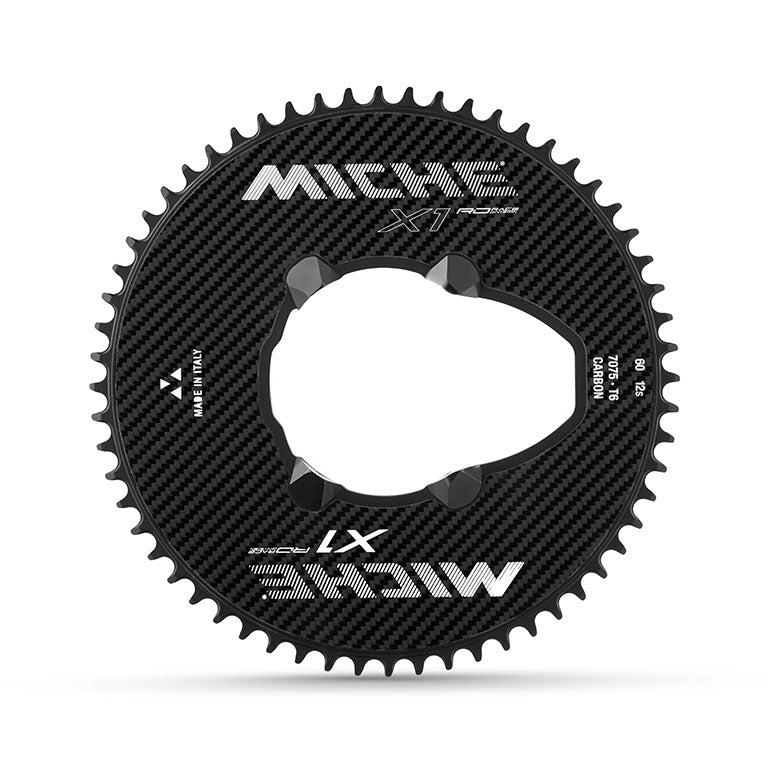 Miche X1-RD Carbon 1x12 Chainring for Dura Ace 9270 - 62T