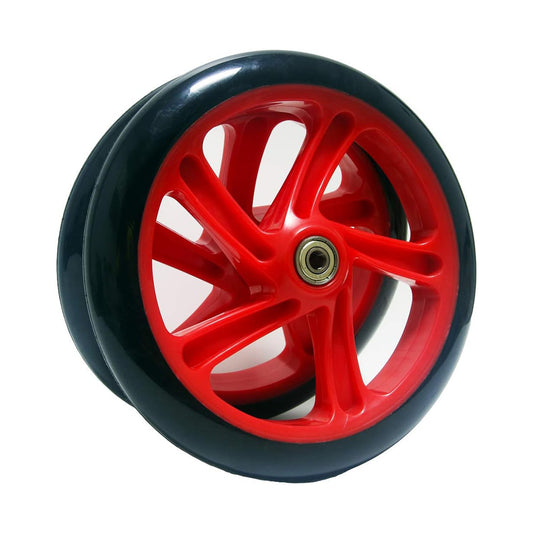 GTS Z-First Adult Scooter Wheels - 200mm - Black/Red